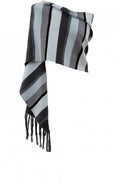 Pale Blue Striped Scarf