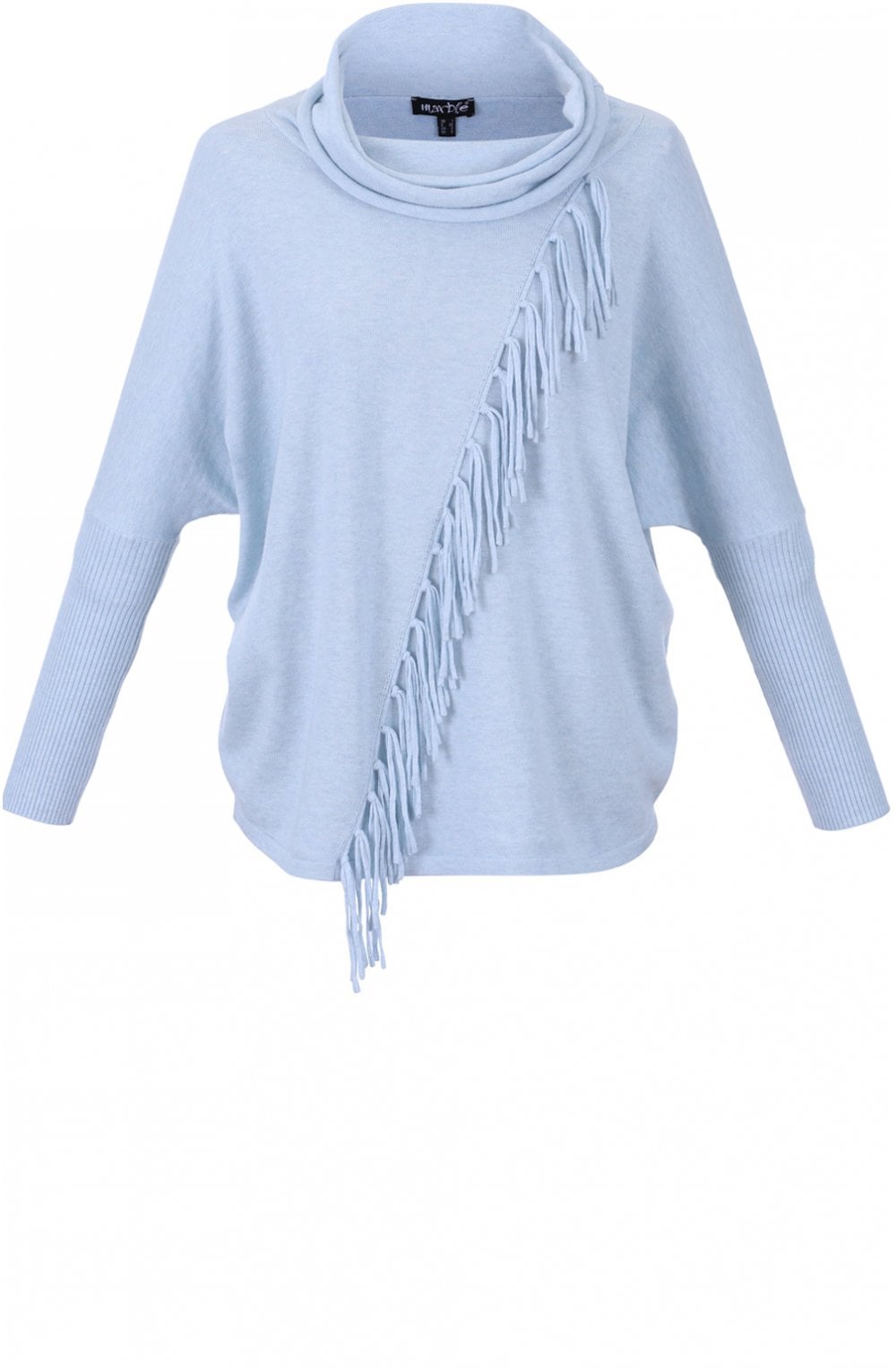 Pale Blue Tassel Front Jumper