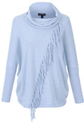 Pale blue tasseled Sweater
