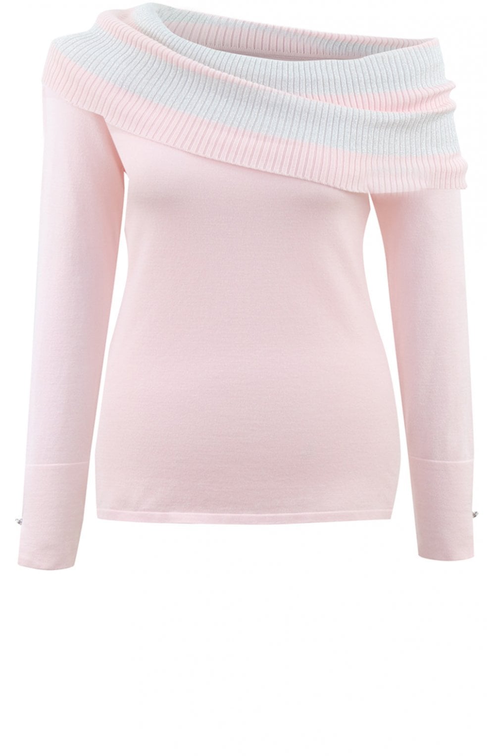 Pale Pink Cowl Neck Jumper