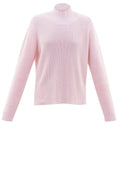 Pale Pink High Neck Knitted Jumper