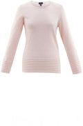 Pale Pink Ribbed Detail Jumper