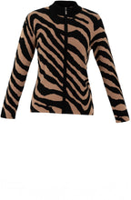Pale Tobacco Animal Print Cardigan