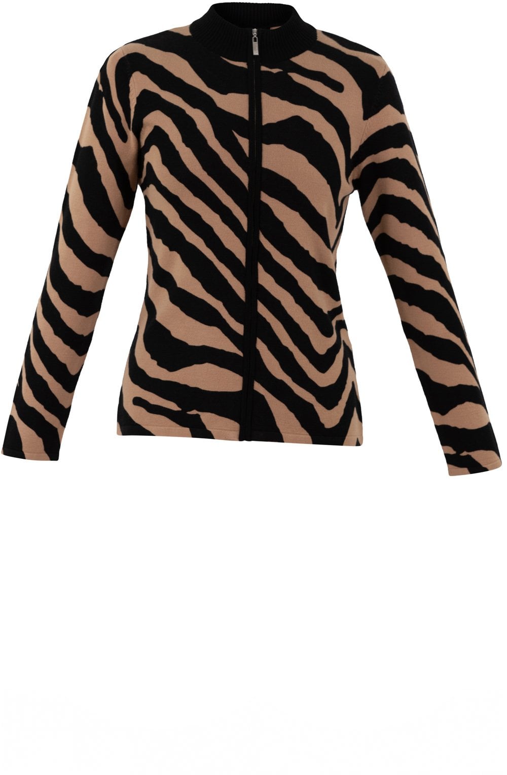 Pale Tobacco Animal Print Cardigan