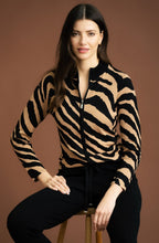 Pale Tobacco Animal Print Cardigan