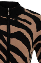 Pale Tobacco Animal Print Cardigan