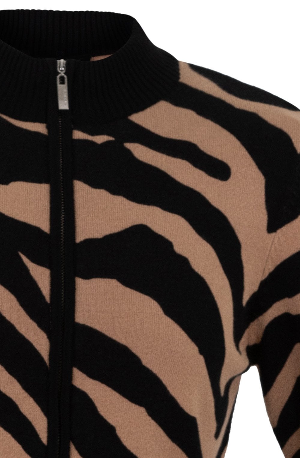 Pale Tobacco Animal Print Cardigan