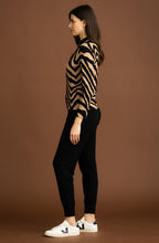 Pale Tobacco Animal Print Cardigan