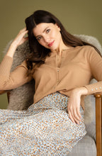 Pale Tobacco Knit Cardigan