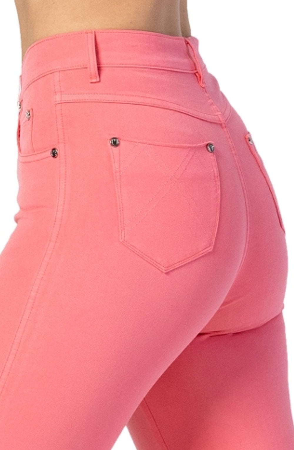 Peach Pink Jeans