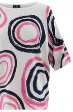 Pink Abstract Circle Box Sweater