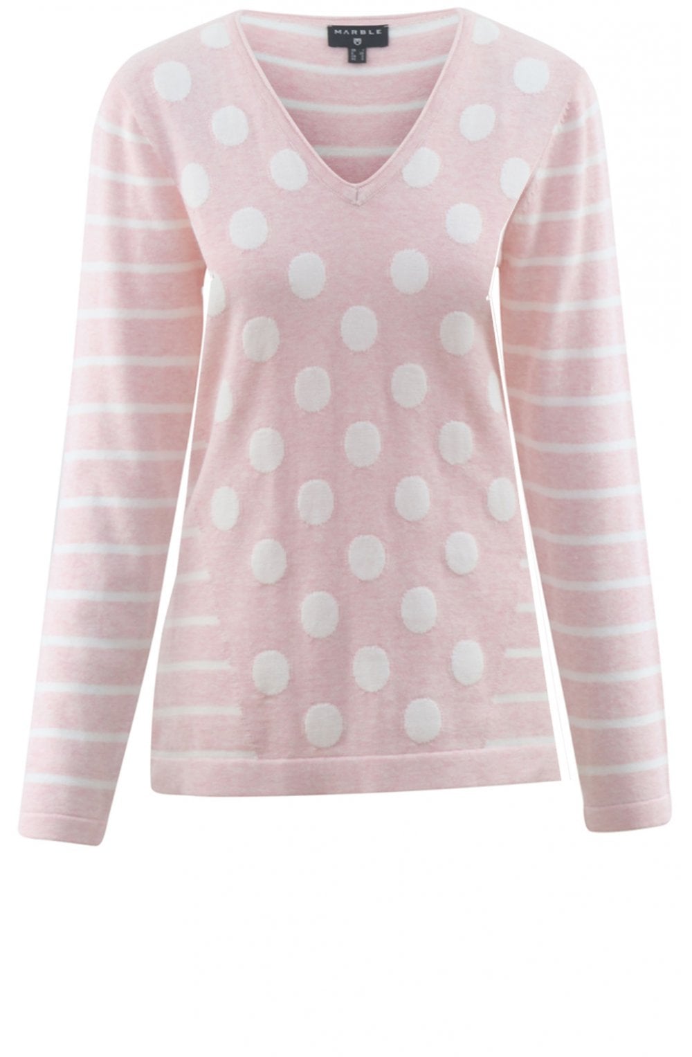 Marble Pink and White Jumper