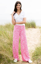 Pink Bold Print Palazzo Jersey Trousers