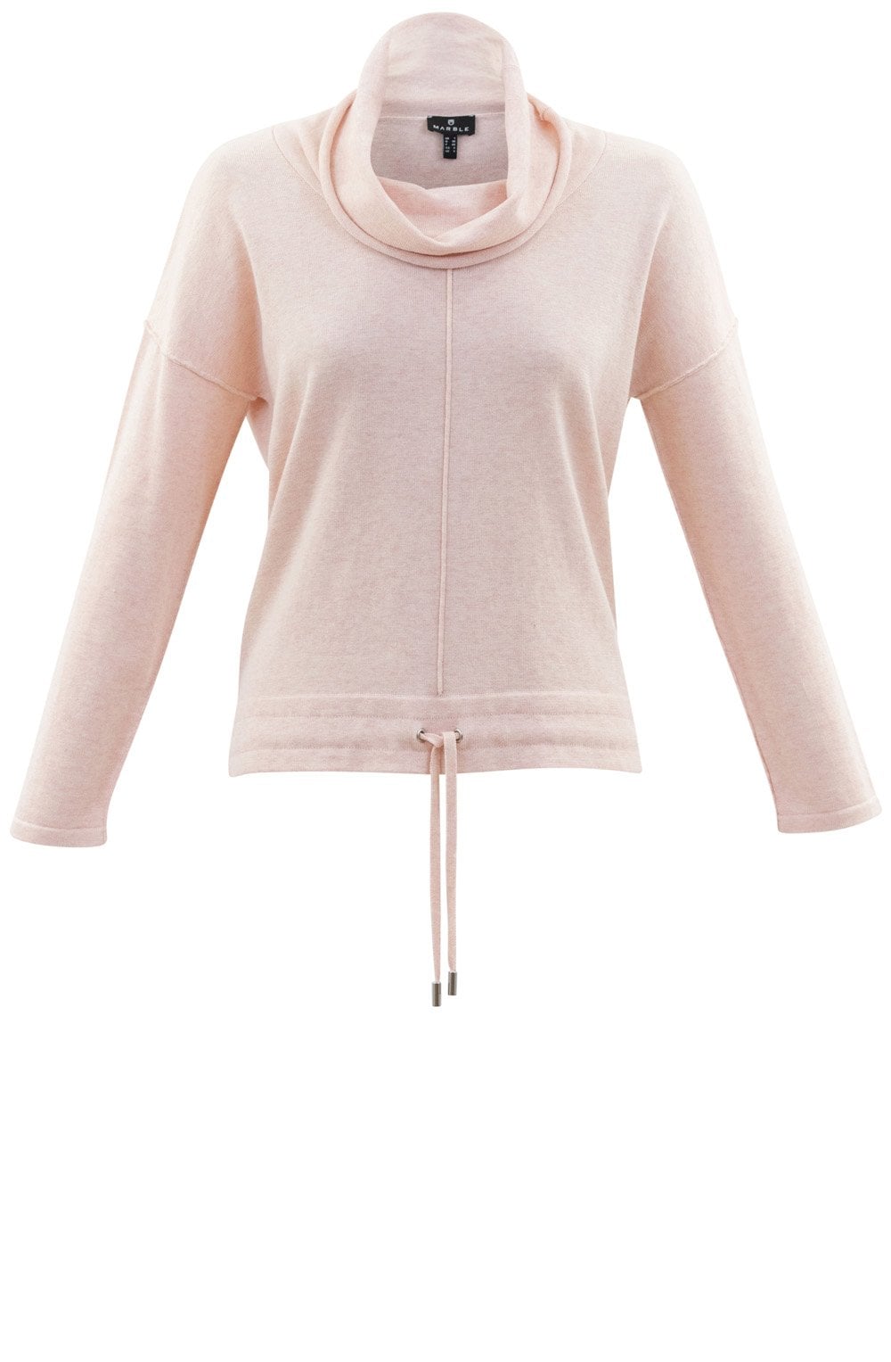 Pink Cowl Neck Relaxed Jumper
