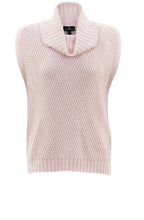 Pink Cowl Neck Sleeveless Jumper