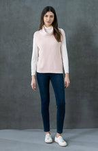 Pink Cowl Neck Sleeveless Jumper