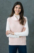 Pink Cowl Neck Sleeveless Jumper