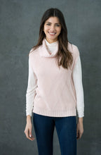 Pink Cowl Neck Sleeveless Jumper