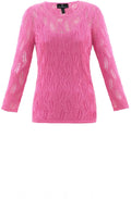 Pink Crocheted Layered Jumper