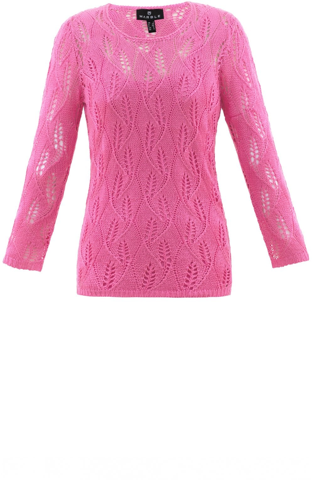 Pink Crocheted Layered Jumper