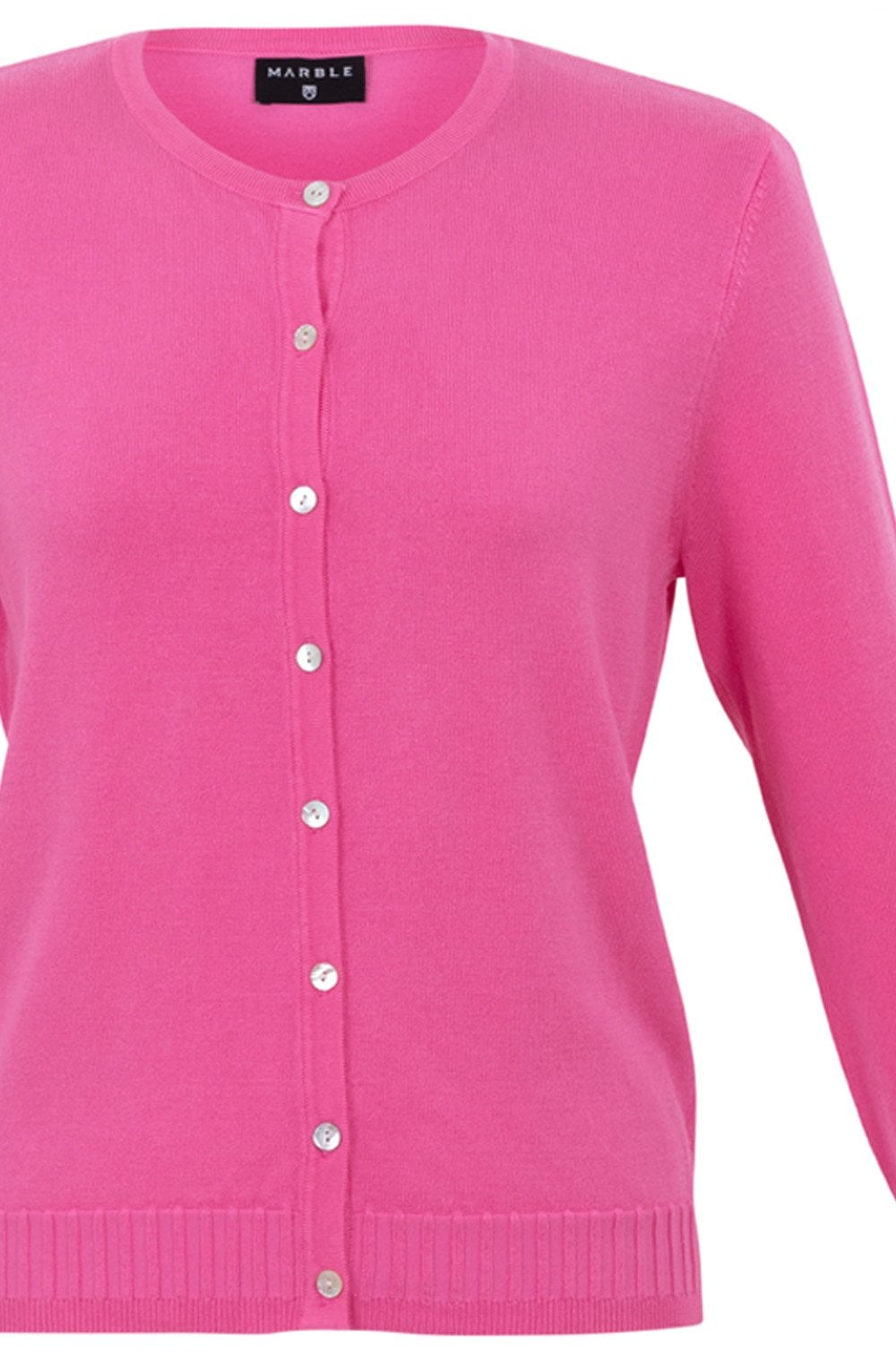Pink Fine Knit Cardigan
