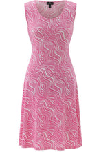 Pink Fit and Flare Jersey Knee Length Dress