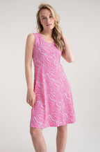 Pink Fit and Flare Jersey Knee Length Dress