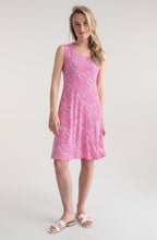 Pink Fit and Flare Jersey Knee Length Dress