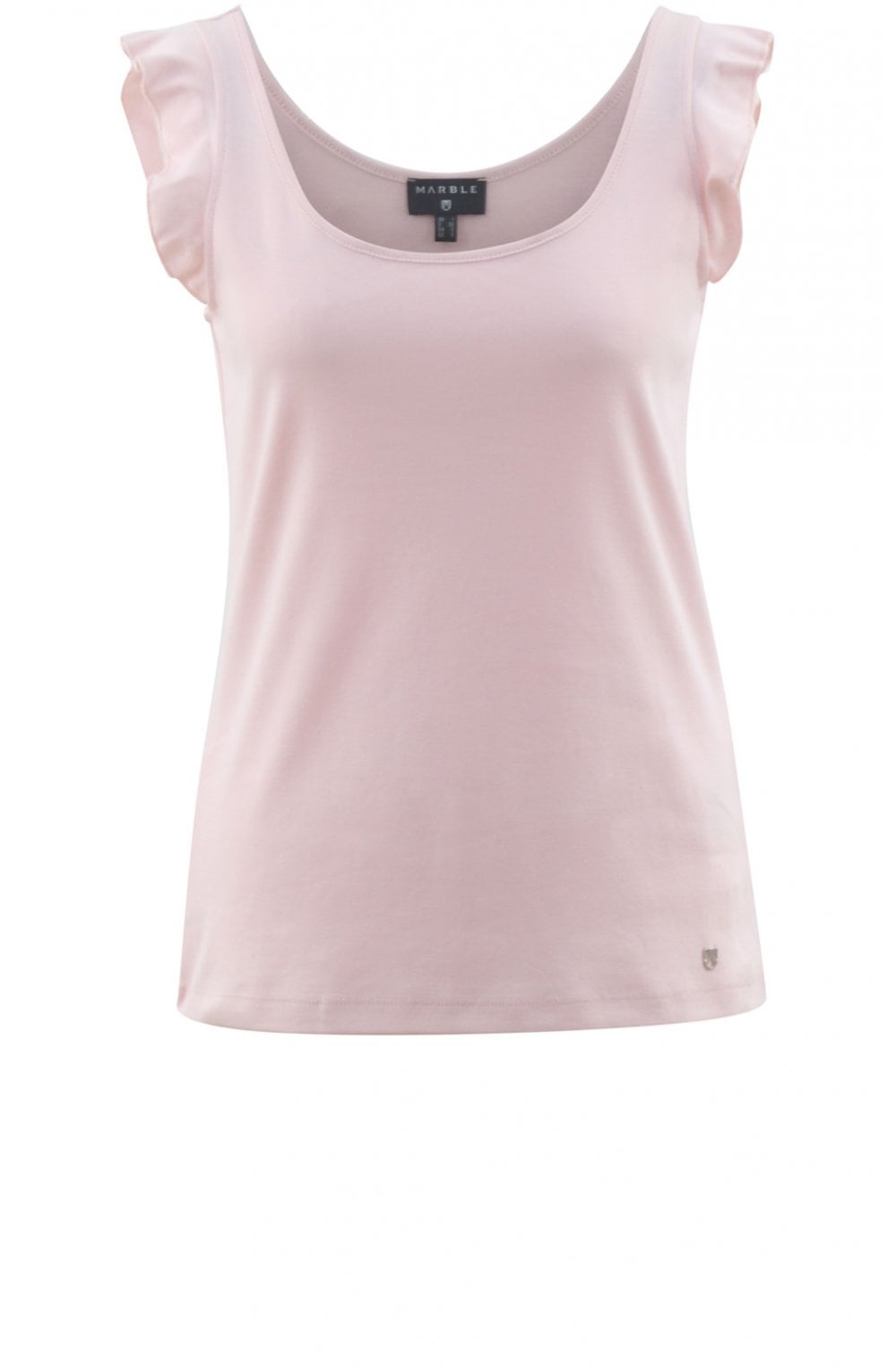 Pink Frill Detailed Vest Top