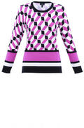 Pink Geo Print Jumper