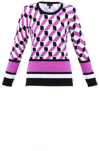 Pink Geo Print Jumper