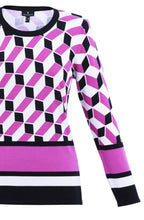 Pink Geo Print Jumper