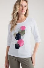 Pink Graphic Foil Design Top