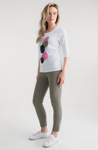 Pink Graphic Foil Design Top