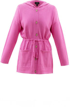 Pink Hooded Cardigan