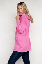 Pink Hooded Cardigan
