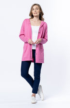 Pink Hooded Cardigan
