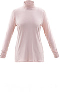 Pink Jersey Polo Neck Top