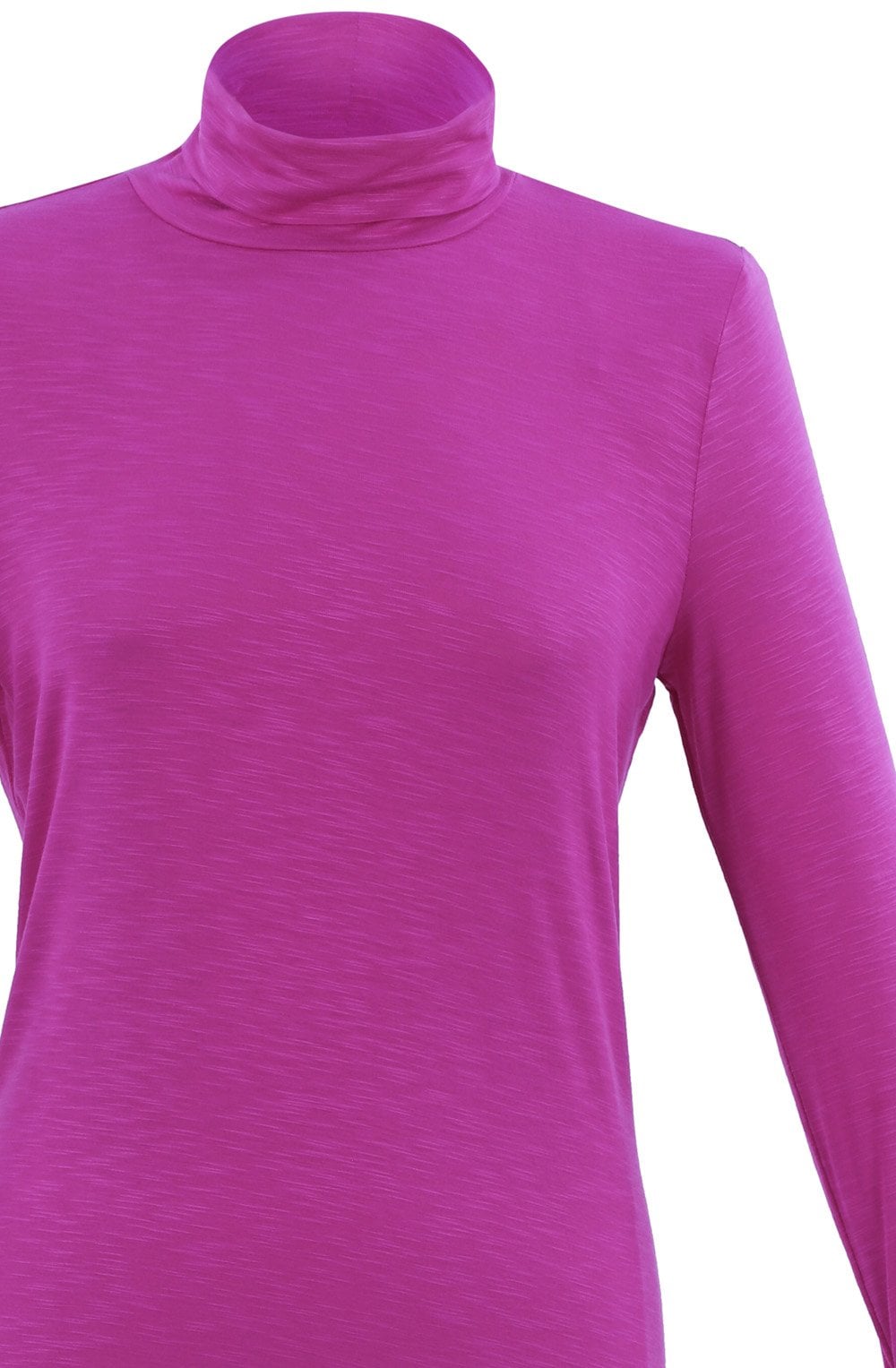 Pink Jersey Polo Neck Top