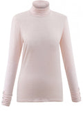 Pink Jersey Roll Neck Top