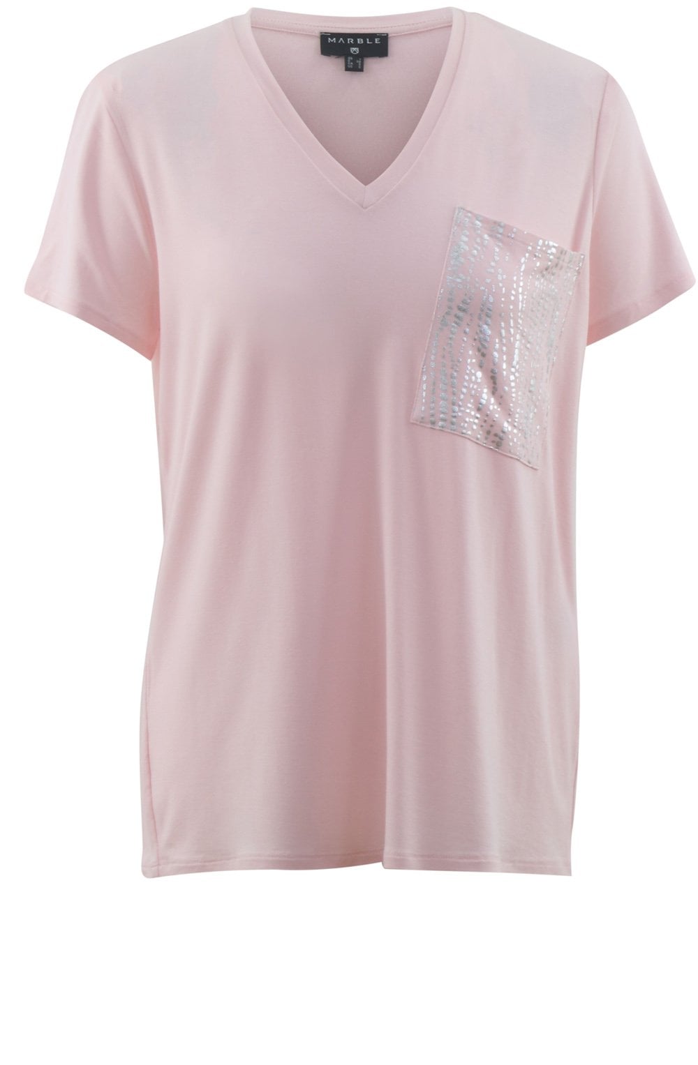 Marble Pink jersey Tee