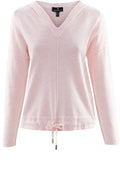 Pink Knit Hooded Jumper