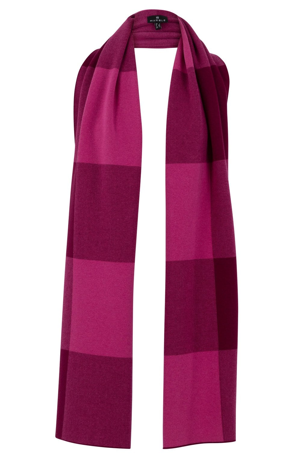 Pink Oversized Buffalo Check Scarf