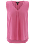 Pink Pleated Vest Top