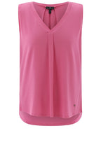 Pink Pleated Vest Top