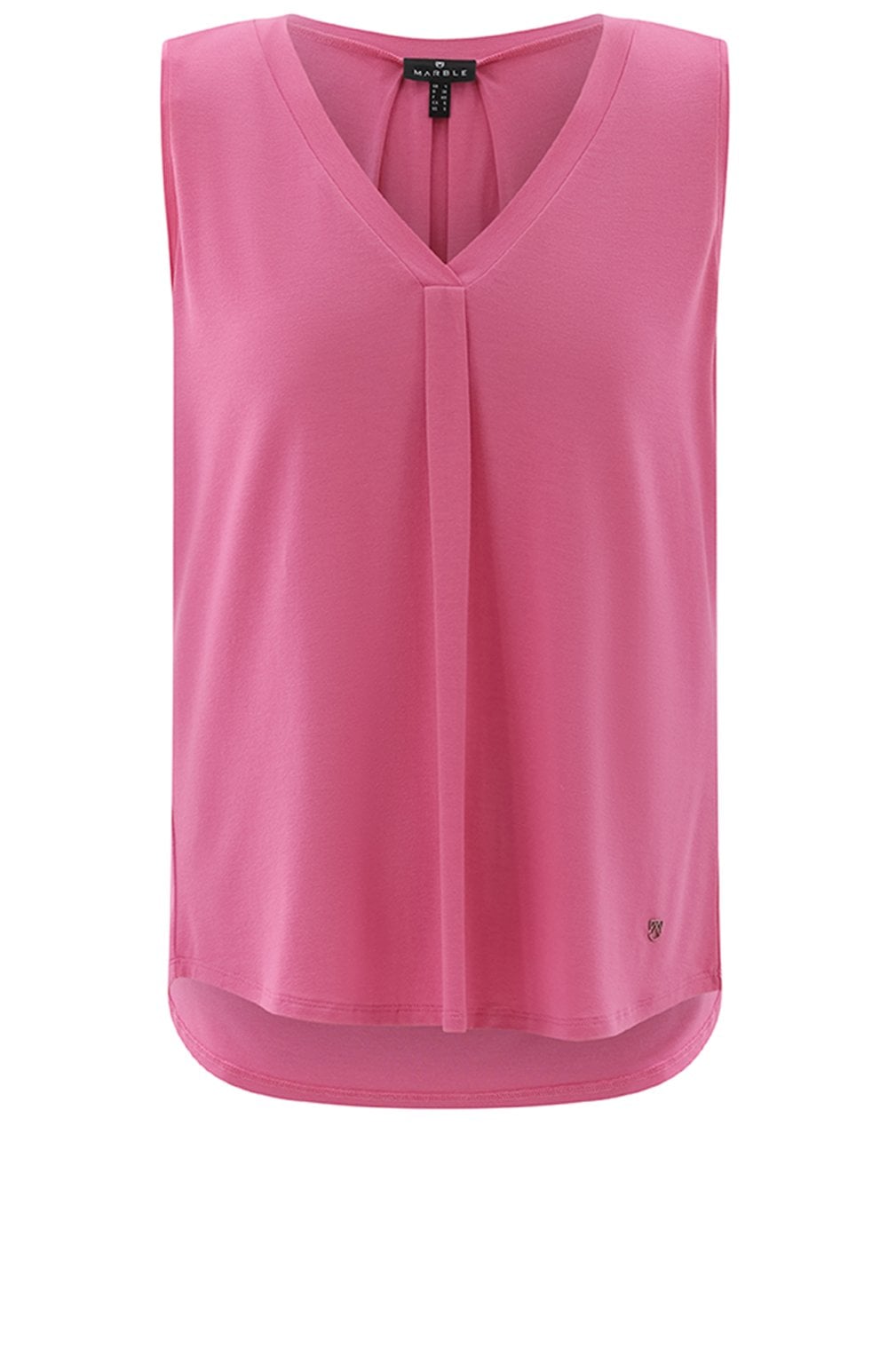 Pink Pleated Vest Top