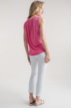 Pink Pleated Vest Top