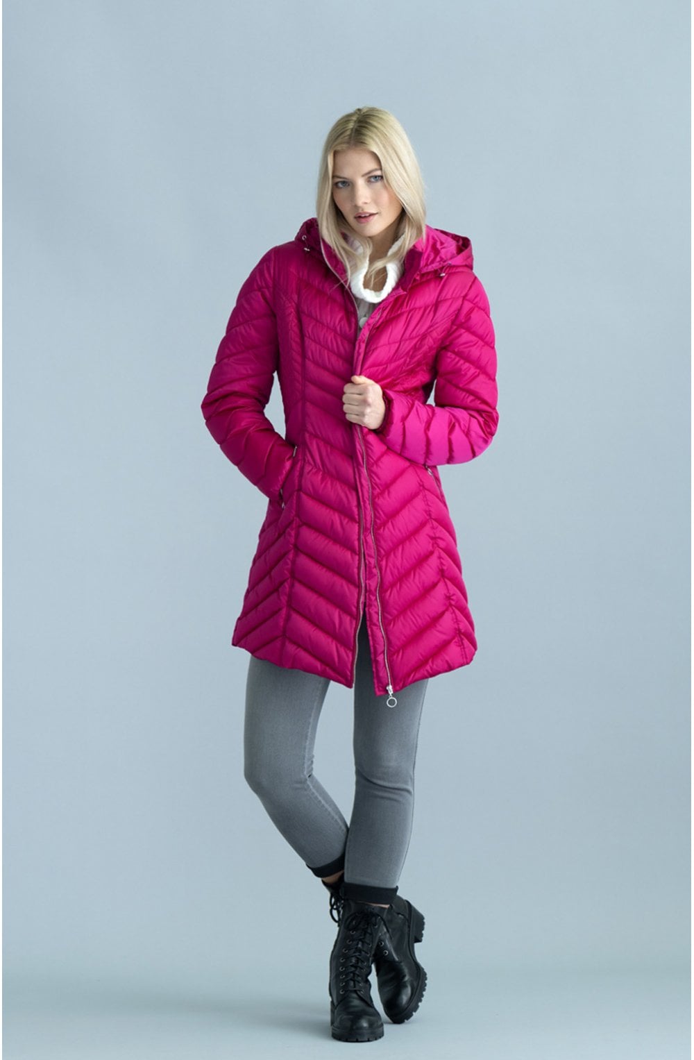 Pink Quilted Coat