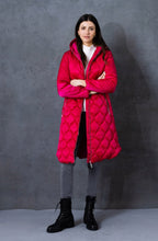 Pink Quilted Midi Coat