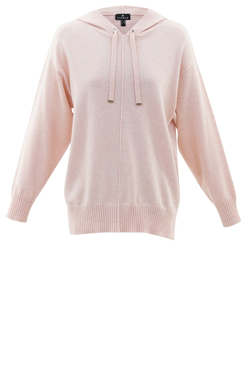 Pink Relaxed Hooded Jumper